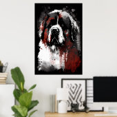 Tibetan Mastiff Portrait Poster (Heimbüro)
