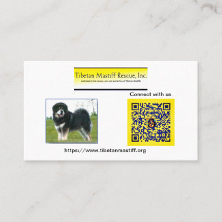 Tibetan Mastiff Rescue, Inc. Informationen Visitenkarte