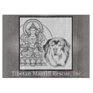 Tibetan Mastiff Rescue Logo Cutting Board Schneidebrett