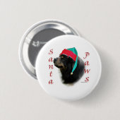Tibetan Mastiff Santa Paws Button (Vorne & Hinten)
