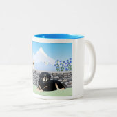 Tibetan Mastiff/tibetisch-Spanisch-Tasse Zweifarbige Tasse (VorderseiteRechts)