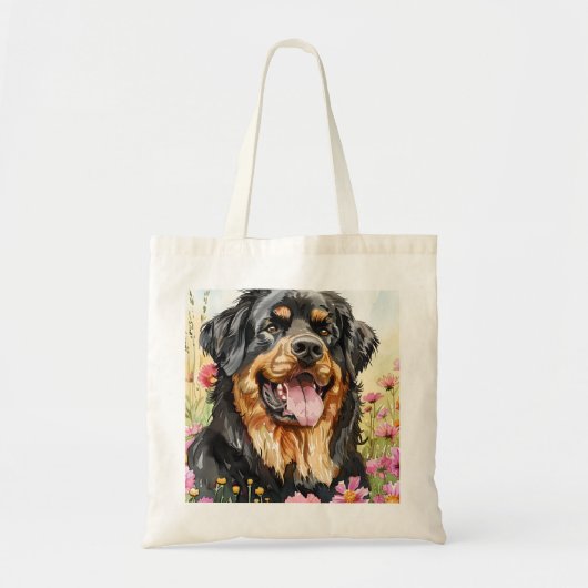 Tibetan Mastiff Tote Bag Watercolor Dog Tragetasche (Vorne)