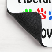 Tibetan Mastiff Walks Design Mousepad (Ecke)