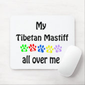 Tibetan Mastiff Walks Design Mousepad (Mit Mouse)