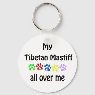 Tibetan Mastiff Walks Design Schlüsselanhänger