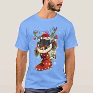 Tibetan-Mastiff-Weihnachtsstiefel-Weihnachtssocke T-Shirt