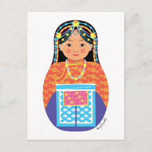 Tibetan Matryoshka Postcard Postkarte