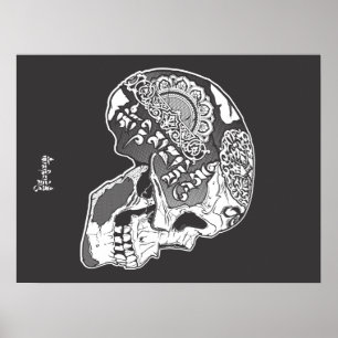 Tibetan-Skull Poster
