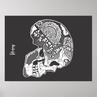 Tibetan-Skull Poster