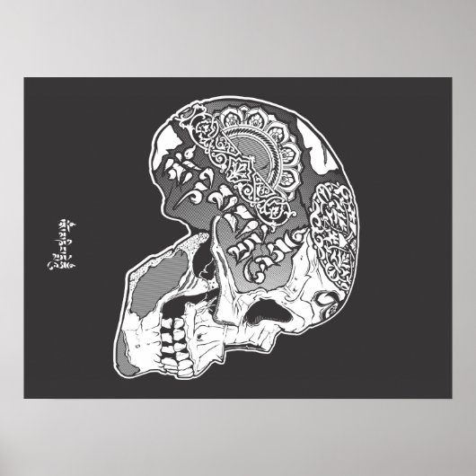 Tibetan-Skull Poster (Vorne)