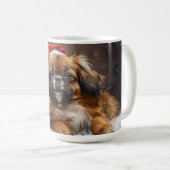 Tibetan Spaniel Dog Weihnachtsfest Kaffeetasse (VorderseiteRechts)