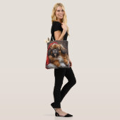Tibetan Spaniel Dog Weihnachtsfest Tasche (Am Model)