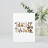 Tibetan Spaniel Groovy Tibbie Mama Postkarte (Stehend Vorderseite)