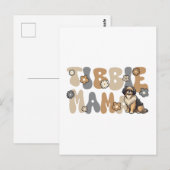 Tibetan Spaniel Groovy Tibbie Mama Postkarte (Vorne/Hinten)