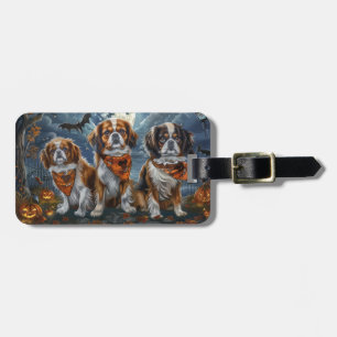 Tibetan Spaniel Halloween Gruselig  Gepäckanhänger