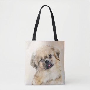Tibetan Spaniel Malerei - Süße originelle Hundekun Tasche