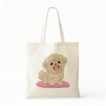 Tibetan Spaniel mit Herz und Name