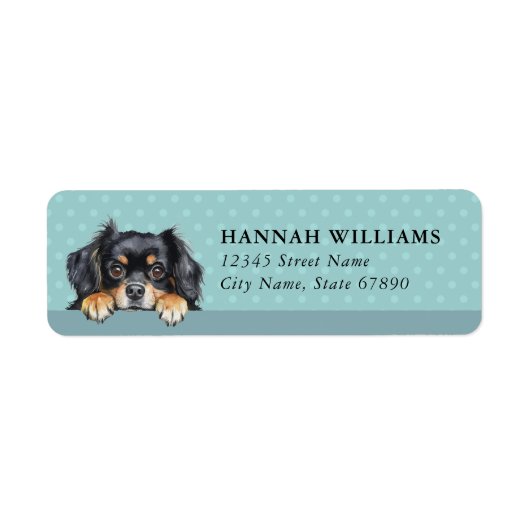 Tibetan Spaniel Rücksendeadressetiketten (Vorne)