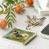 Tibetan Spaniel Schlüsselanhänger (Seite)