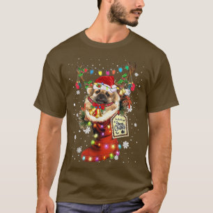 Tibetan Spaniel Weihnachtsstiefel Weihnachtsstrump T-Shirt