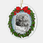 Tibetan Spanisch Art von Glenda S. Harlan Keramik Ornament (Links)