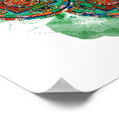 Tibetan Tantric Mandala Poster (Ecke)