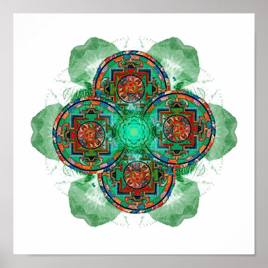 Tibetan Tantric Mandala Poster (Vorne)