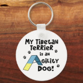 Tibetan Terrier Agility Dog Schlüsselanhänger (Vorderseite)
