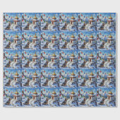 Tibetan Terrier Christmas Prayer Flags Holiday Geschenkpapier (Flach)