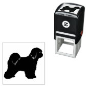 Tibetan Terrier Dog Breed Silhouette Permastempel (Beispiel)