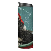 Tibetan Terrier Dog Weihnachtsfest Thermosbecher (Nach rechts gedreht)