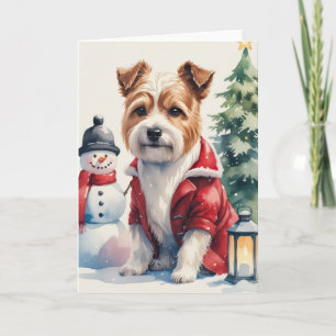 Tibetan Terrier Dog Weihnachtsgrüßkarte Karte