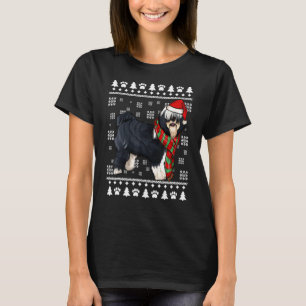 Tibetan Terrier Dog Weihnachtsmannmütze Xmas Weihn T-Shirt