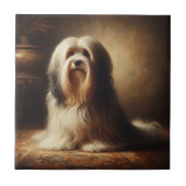 Tibetan Terrier Fliese (Vorderseite)