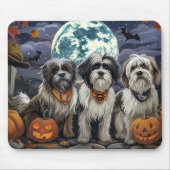 Tibetan Terrier Halloween Spooky Mousepad (Vorne)