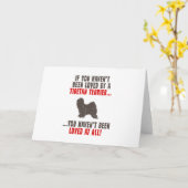 Tibetan Terrier Karte (Gelbe Blume)