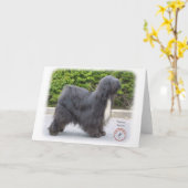 Tibetan Terrier Karte (Gelbe Blume)