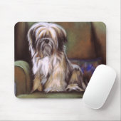 Tibetan Terrier Mousepad (Mit Mouse)