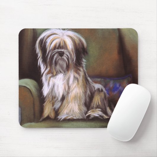 Tibetan Terrier Mousepad (Mit Mouse)