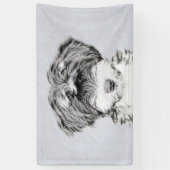 Tibetan Terrier Painting - Niedliche Original Dog  Banner (Vertikal)