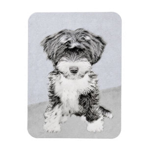 Tibetan Terrier Painting - Niedliche Original Dog  Magnet