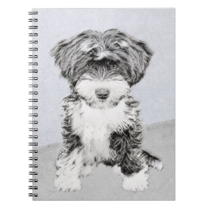 Tibetan Terrier Painting - Niedliche Original Dog  Notizblock