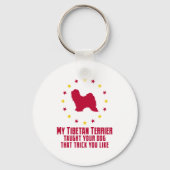 Tibetan Terrier Schlüsselanhänger (Vorderseite)