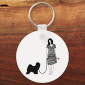 Tibetan Terrier Schlüsselanhänger (Vorderseite)