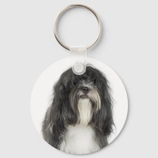 Tibetan Terrier Schlüsselanhänger (Vorderseite)