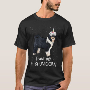 Tibetan Terrier Trust Me Im a Unicorone Dog T-Shirt