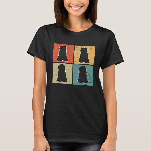 Tibetan Terrier Vintage  3 T-Shirt (Vorderseite)