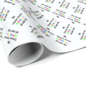 Tibetan Terrier Walks Design Geschenkpapier (Rolleneckpunkt)