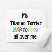 Tibetan Terrier Walks Design Mousepad (Mit Mouse)