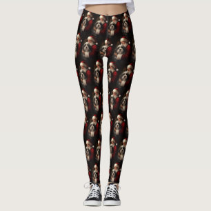 Tibetan Terrier Weihnachtsmann Weihnachten Leggings